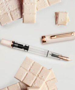 TWSBI Eco Fountain Pen In Creme With Rosegold Trim